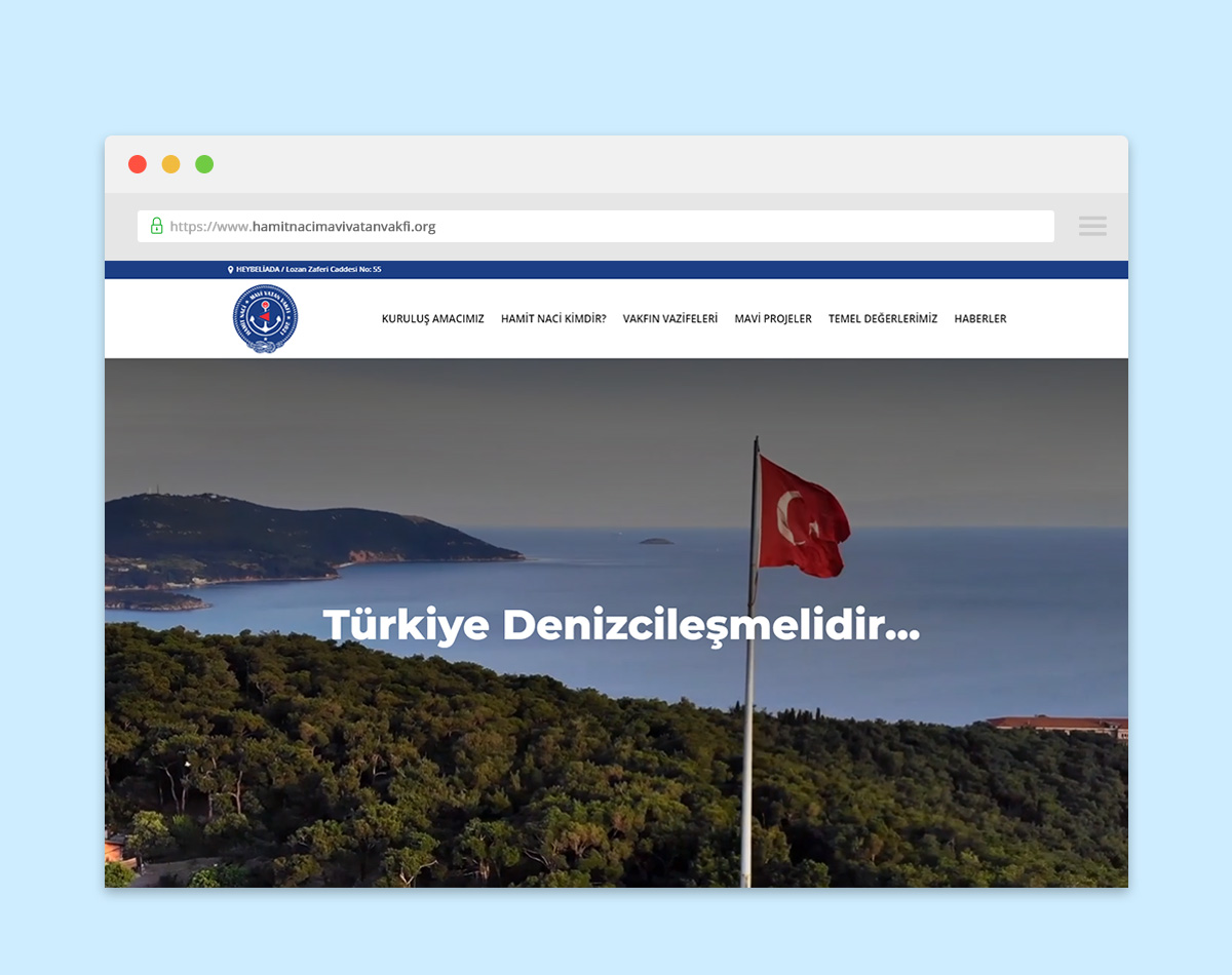 Hamit Naci Mavi Vatan Vakfı — proje sunumu