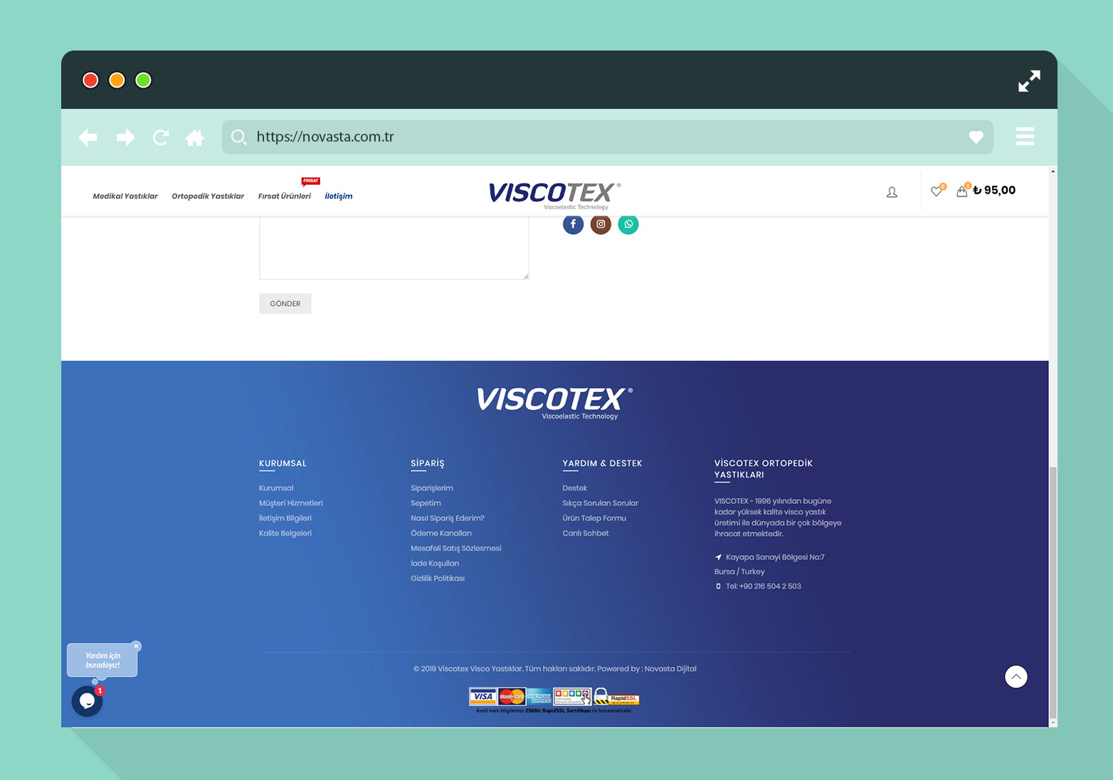 Kurumsal Web Tasarım Viscotex